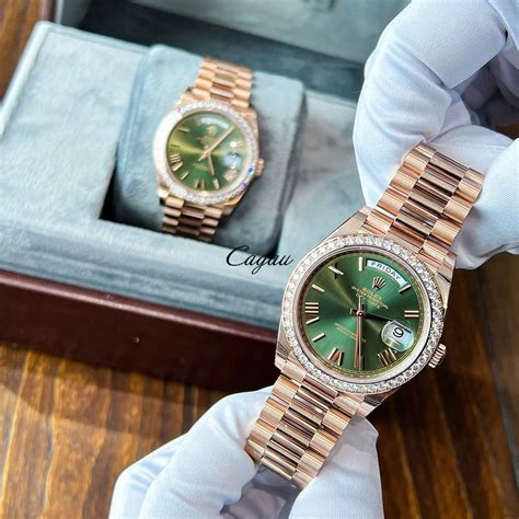 rolex day date green strap|chrono24 rolex day date.